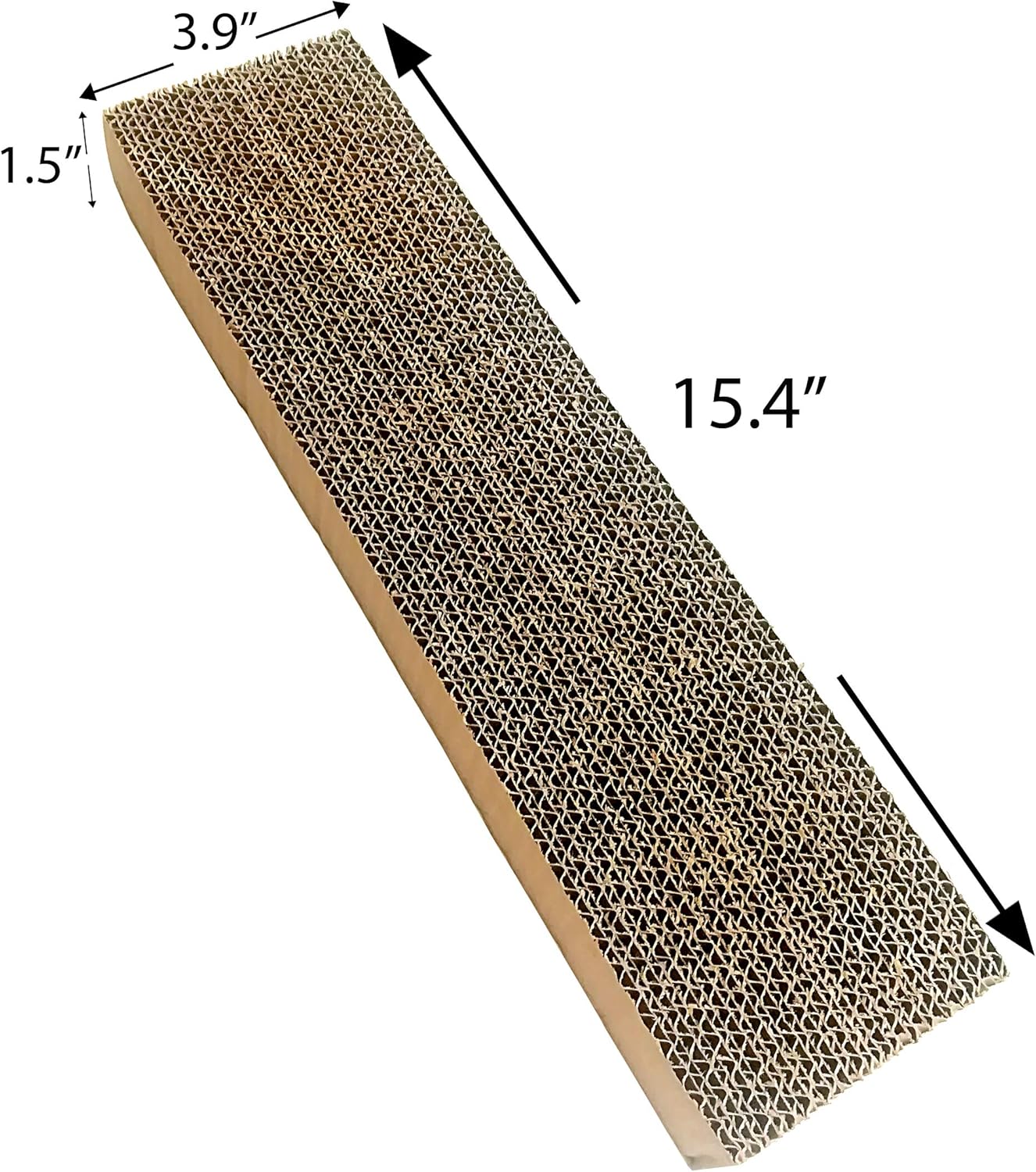 Catry Pack of 3, Cat Scratcher, Replacement Cardboard, Cat Scratching Pad, Paper Cardboard, Individual Uses or for Replacement Parts. Size of 15.4in x 3.9in x 1.5in : Pet Supplies