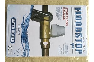 FloodStop Water Heater Auto-Shutoff Valve, FS3/4NPT, V4 Controller, Water Damage Prevention