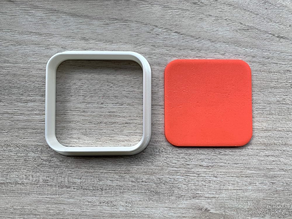 Rounded Square Cookie Cutter Fondant cutter Handmade