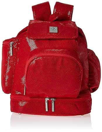 red diaper backpack