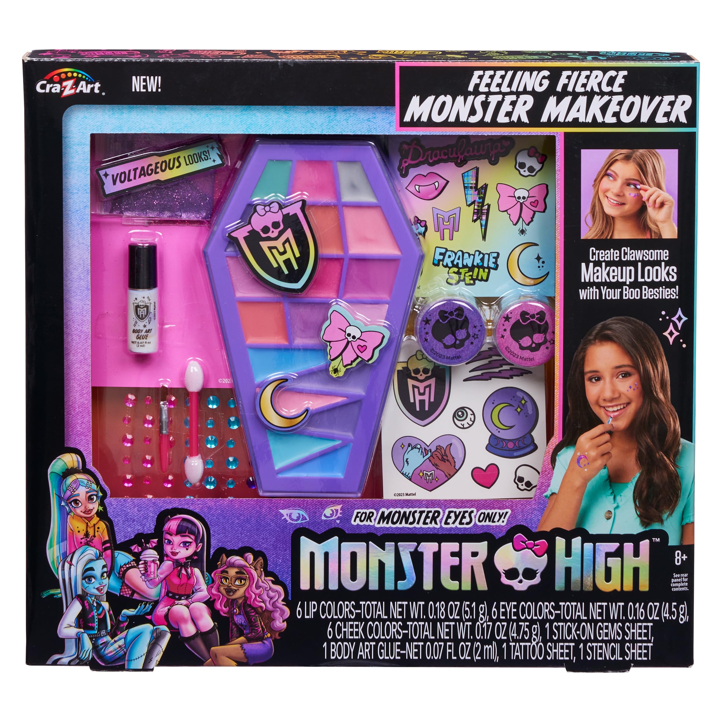 CRA-Z-ART Monster High Feeling Fierce Monster Makeover Make up set for children aged 8 and over