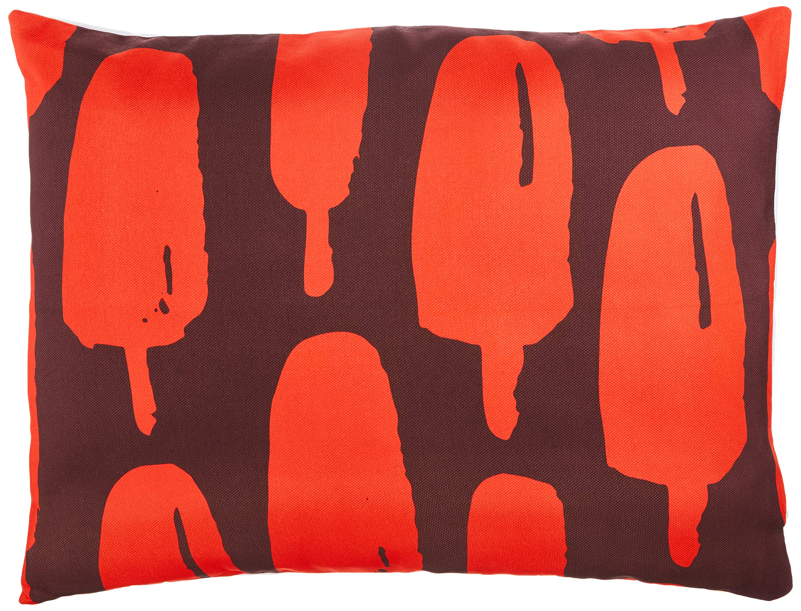 BonaMaison Decorative Cushion Cover, Orange Bordeux Throw Pillow Covers, Home Decorative Pillowcases for Livingroom, Sofa, Bedroom, Size: 45X60 Cm - Designed and Manufactured in Turkey