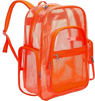 mesh clear backpacks
