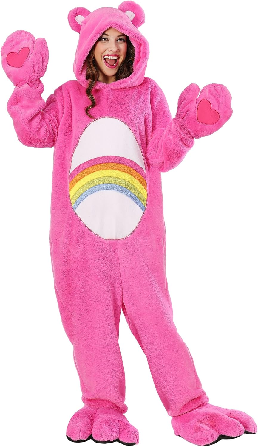 Adult Care Bears Costume Deluxe Cheer Bear Costume XLarge