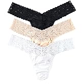hanky panky - Supima Cotton Low Rise Thongs for Women | Lacy Lingerie, Cotton Panties | One Size (4-14) | 3 or 5 pack