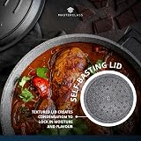 MasterClass Casserole Dish with Lid 16 cm Cast Aluminium Induction Oven Safe view 6