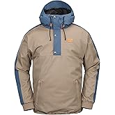 Volcom Men's Arthur Longo 20k Pullover Anarok Hooded Snowboard Jacket