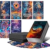 ZZBUY Yin and Yang Oracle Cards, 68 Karma Connection Oracle Deck for Beginner with Meanings on Them, Evaluate Emotions, Relationships, Career, Health, Life(Yellow)