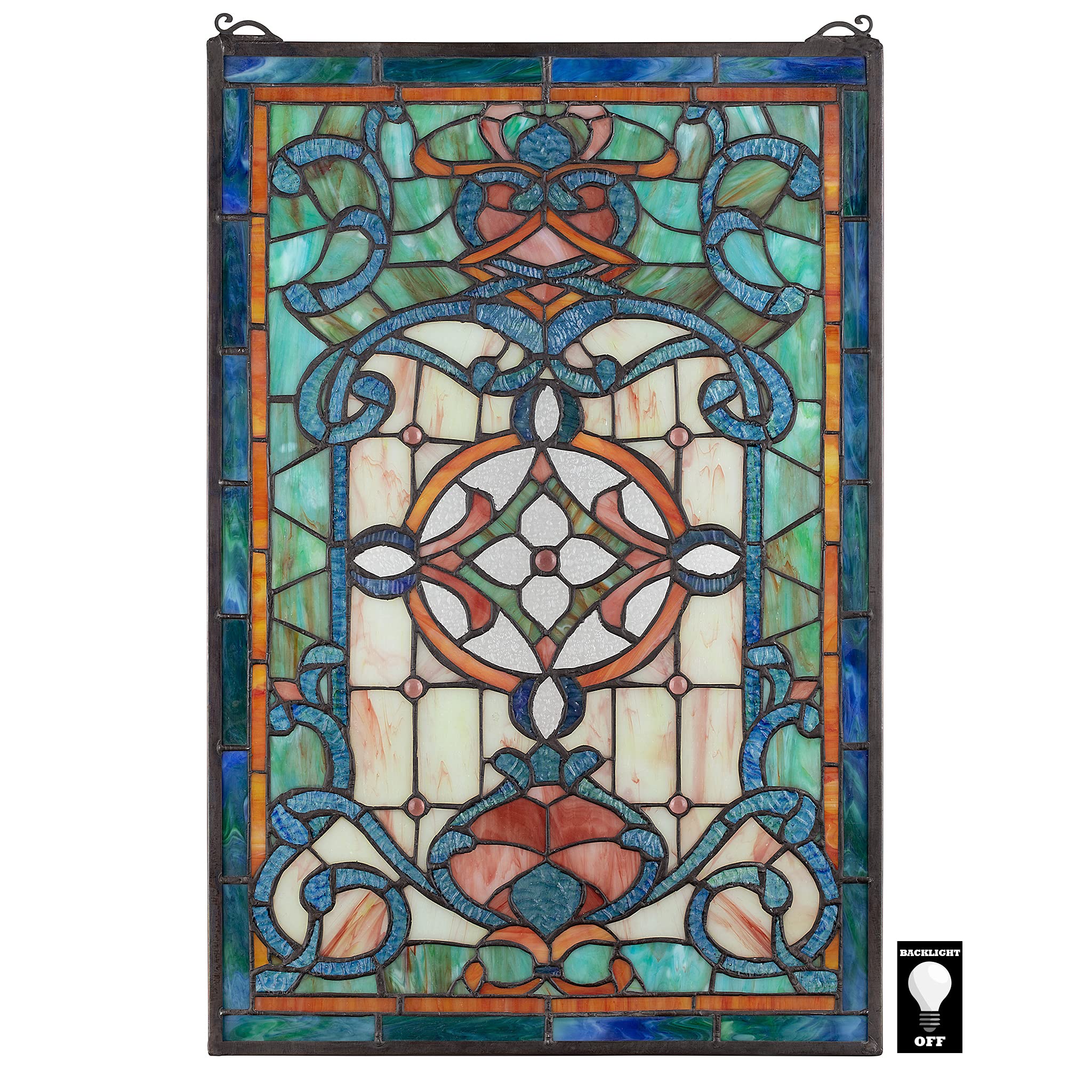 Design Toscano 25-in H x 18-in W Stained Glass Panel at