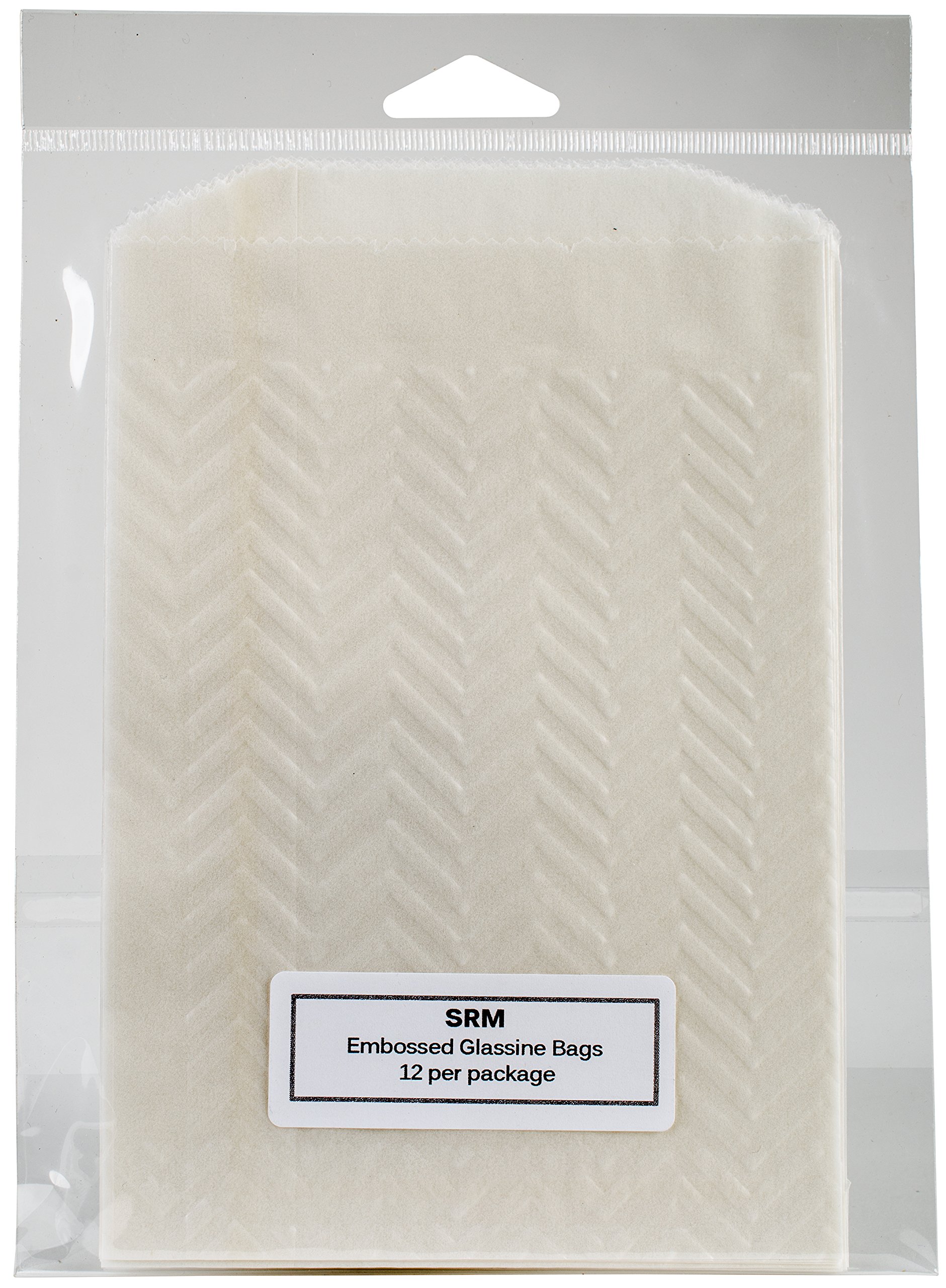 SRM Press Embossed Glassine Bags, Multi-Colour, 15.24 x 22.86 x 0.2 cm