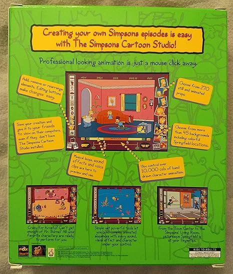 Amazon Com The Simpsons Cartoon Studio Video Games