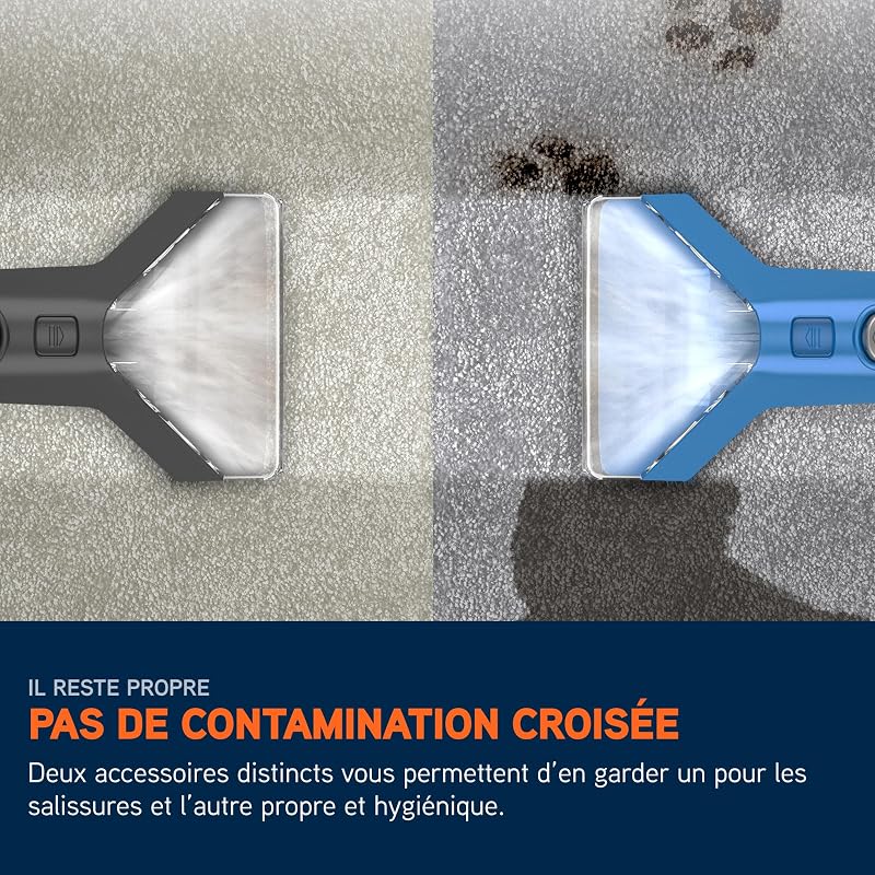SpotWash Duo Spot Nettoyeur, détachant pour shampuoineuse tapis et ameublement avec outil pour animaux de compagnie, outils de nettoyage, accessoires pour surfaces multiples et solution