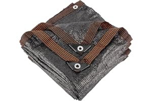 XLIMIN 70% 10 X 20 FT Black Shade Cloth, Outdoor Sunblock Shade Cloth with Grommets, Durable Sun Shade Netting Shading Antifreezing for Patio, Garden, Plants Cover, Greenhouse, Barns, Dog Kennel