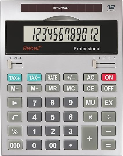 Rebell Calculatrice De Bureau Professionnel Amazon Fr Fournitures De Bureau