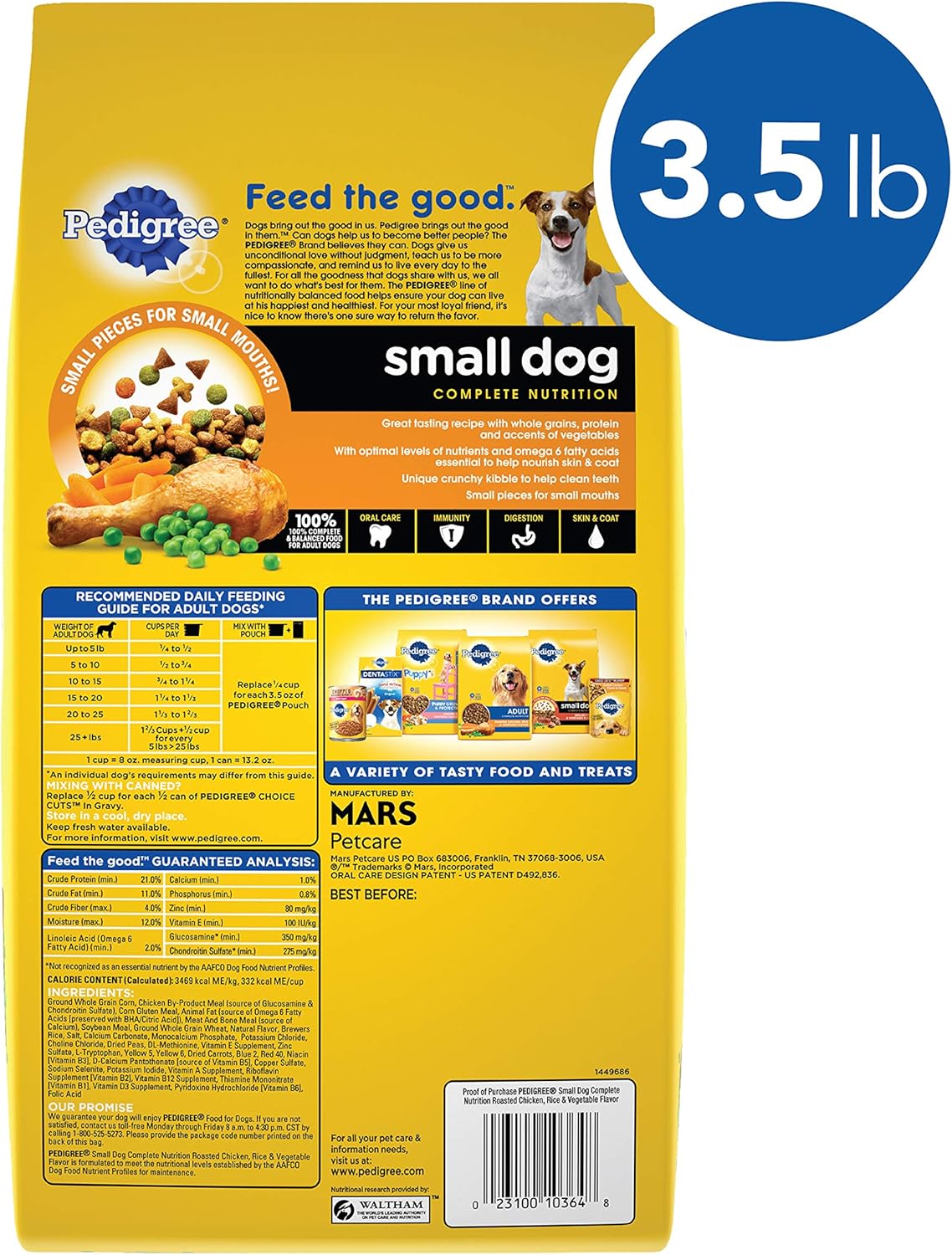 pedigree small dog dry food