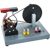 Eisco Demonstration Motor Generator Activity Model (AC/DC), Hand Powered | Compare Alternating &amp; Direct Current, Bulb Holders Show Output, Low-amp Demos, Experiment Guide, Science Kit, Physics Lab