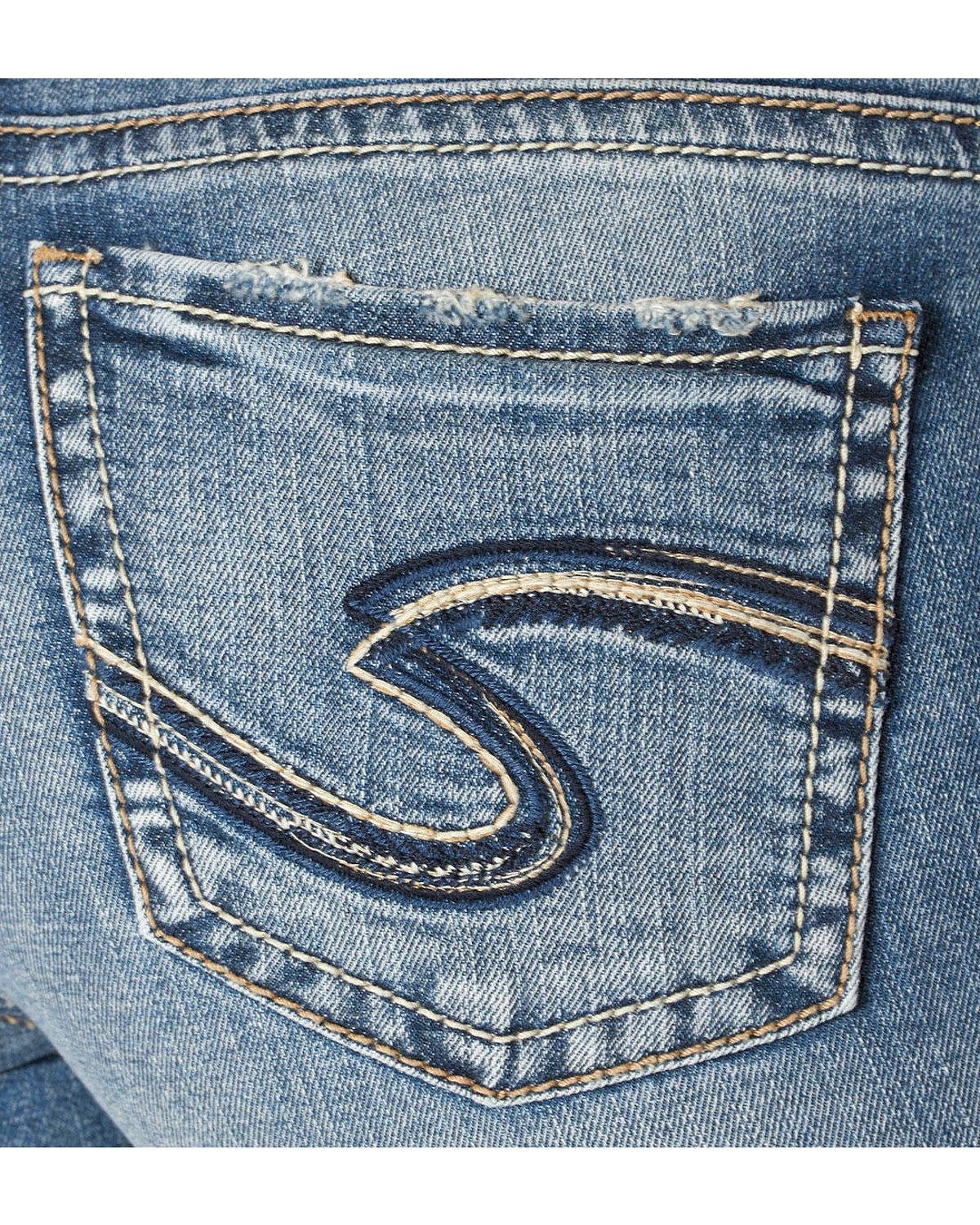 silver curvy jeans