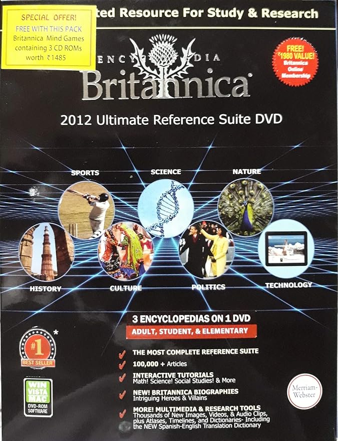 Amazon Com Encyclopedia Britannica 2012 Ultimate Edition