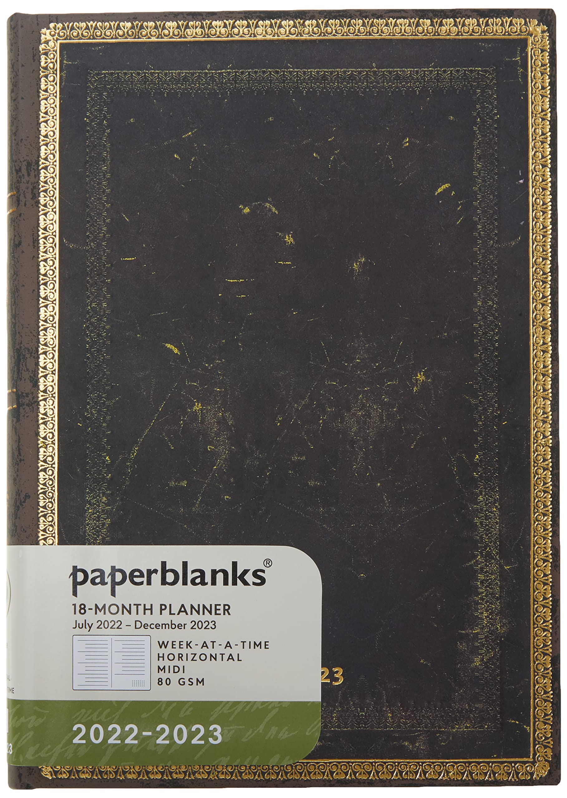 Paperblanks 18 Month Diaries 2022-2023 Arabica | Horizontal | Midi (130 × 180 mm)