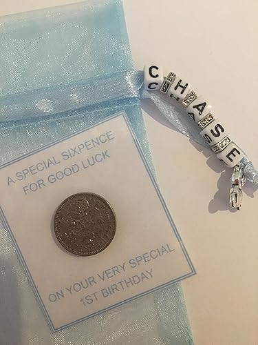 Personalised 1st Birthday Lucky Sixpence Gift Boy Or Girl Amazon