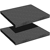 Frienda 2 Pcs Polyethylene Foam Sheet 18 x 16 x 1.5 Inch Cuttable Foam Inserts for Pads Toolbox Polyethylene Insert Packing Block Padding for Crafts Toolbox Storage, Black