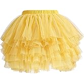 elamccor Tutu Skirt for Baby Girl Toddler 6 Layered Tulle Skirts 1-8T
