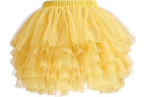 elamccor Tutu Skirt for Baby Girl Toddler 6 Layered Tulle Skirts 1-8T