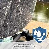 Zamboo Rain Cover for Pram Carrycot Waterproof Windproof Large Viewing Window view 6