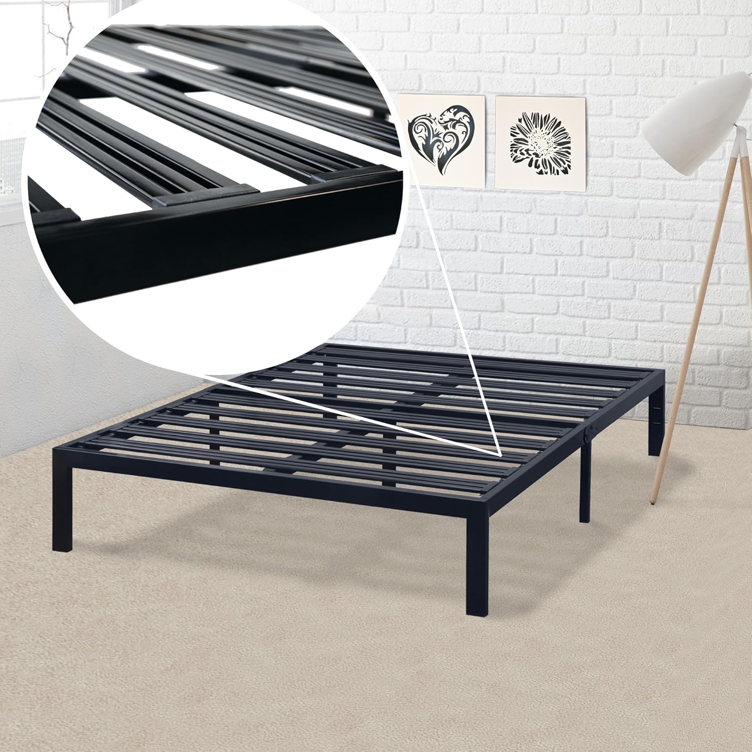 Best Full Bed Frame Slip Heavy Duty