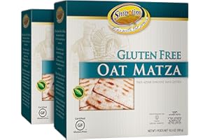 Shibolim Gluten Free Oat Matza 10.5oz (2 Pack) Made with Whole Grain Oats | Gluten free Oat Matzo Crackers | Crisp & Tasty | Kosher & Hamotzi