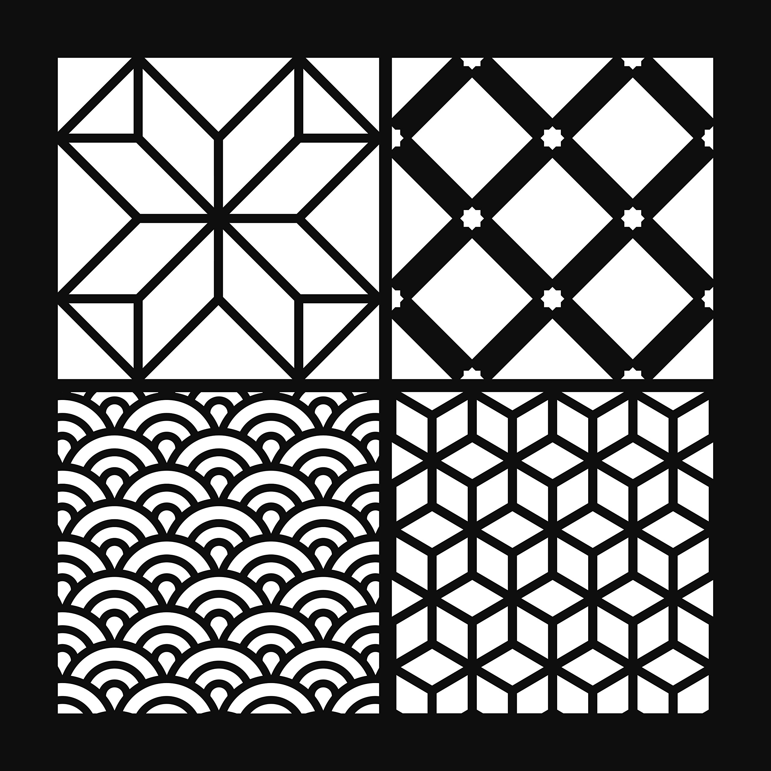 Artemio Stencil Squared 30 x 30 cm Waves Grey 30 cm x 30 cm x 0.2 mm