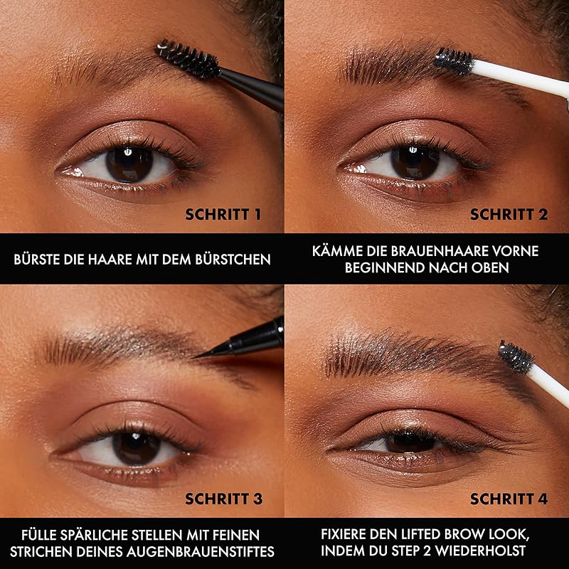 NYX PROFESSlONAL MAKEUP Augenbrauengel für einen Lifting-Effekt, Professional Brow Glue, Instant Styler, Für Augenbrauen wie laminiert, Dark Brown
