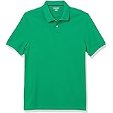 Amazon Essentials Men's Polo Shirts Short Sleeve, Slim-Fit Cotton Pique