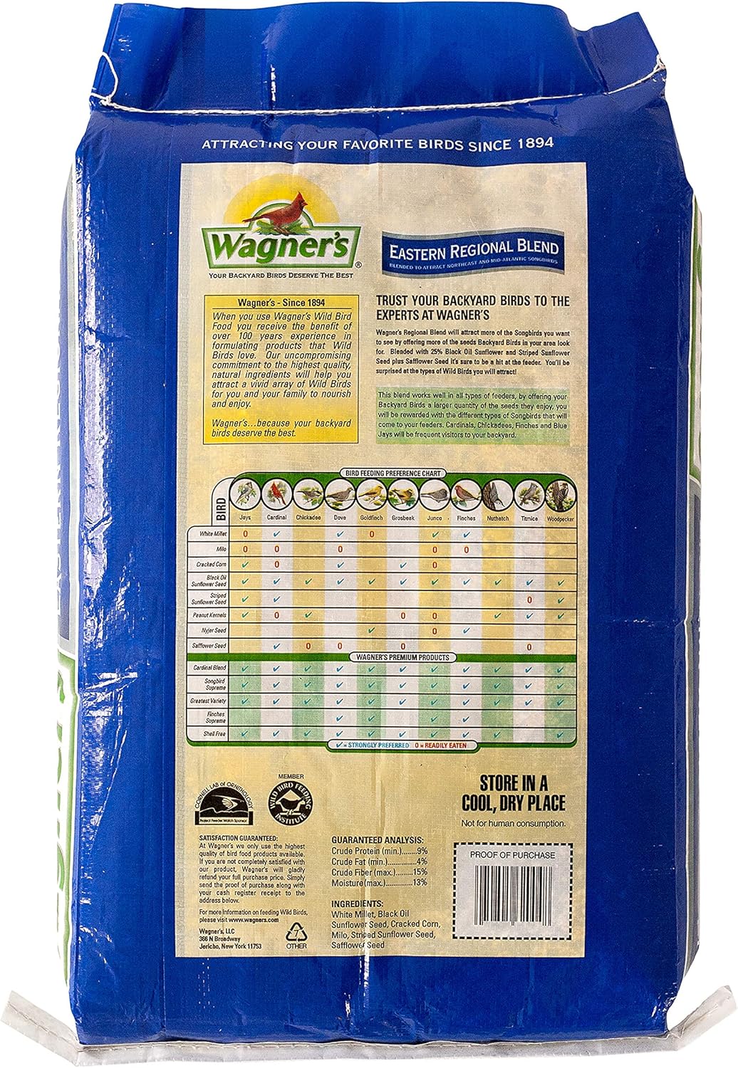 safavieh ozark 4 piece outdoor set on 20 Pound Bag Wagners 62012 Southern Regional Blend Wild Bird Food Backyard Birding Wildlife Kolhergroup Patio Lawn Garden