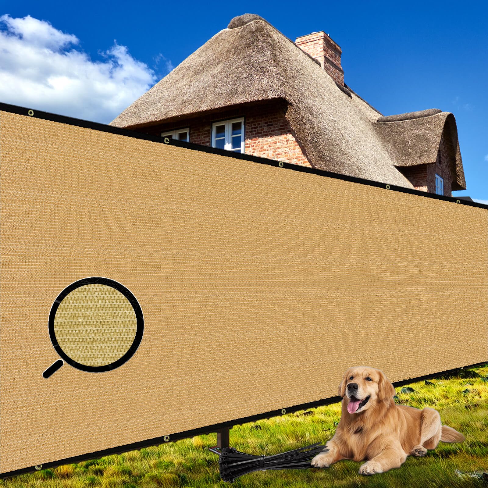 Shade&Beyond 6' X 50' Fence Privacy Screen Heavy