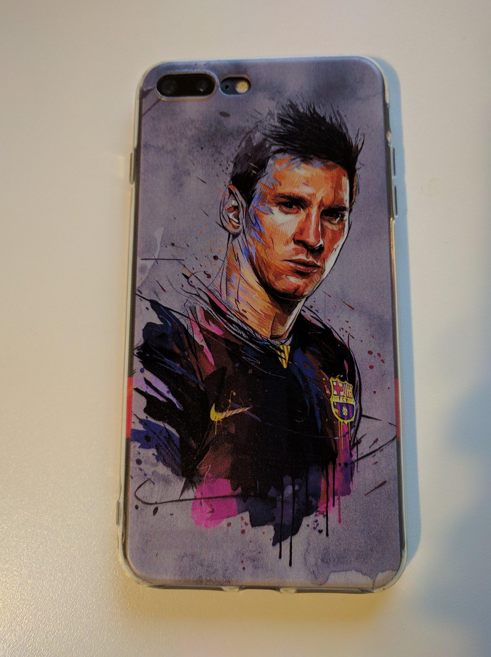 ABELE Messi Neymar iPhone7 iPhone 7 Plus TPU protective Case (Messi, iPhone 7 Plus)