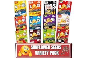 Prime Plus Variety 9-Packs of Premium Roasted Sunflower Seeds, Sharing Size Pack – Bold, Savory & Classic Flavors – Crunchy, 