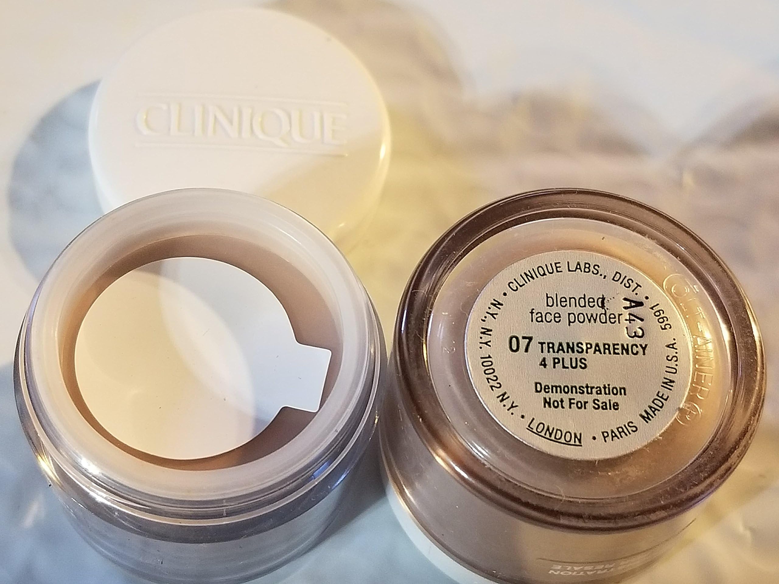 Clinique Travel Size Blended Face Powder 1 Jar No Brush 07 Transparency 4 Plus