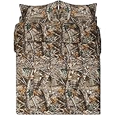 VISI-ONE Realtree Edge Camo Full 3 Piece Comforter Set – Rustic Western Country Style with Farmhouse Vibes, Perfect All Season Bedding for Lodge, Cabin, Outdoor Lovers, Nature Lovers