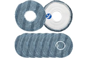 8-Pack C20 Mop Pads Replacement for: Eufy Robot Vacuum Omni C20 – Washable Microfiber Mopping Cloth Refills, Reusable Replace