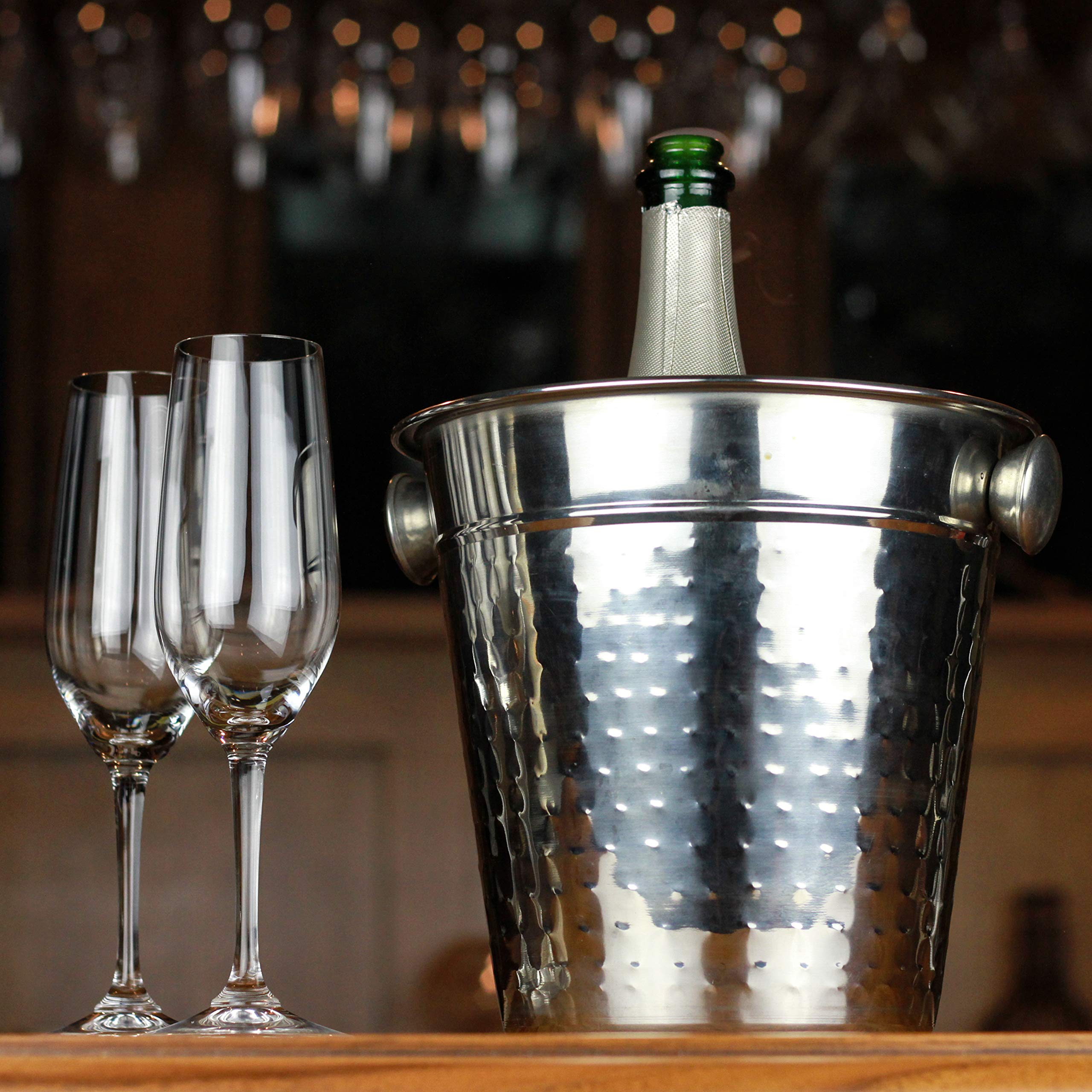 Chef Craft 21994 Hammered Champagne Bucket, (incomplete missing pieces)