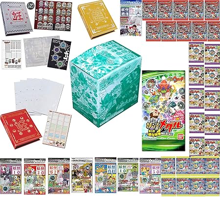 Amazon 妖怪ウォッチ 妖怪メダル第3章 進化妖怪のヒ ミ ツ 1box 12パック入 ランダム妖怪メダル60枚 超妖怪大辞典3冊 妖怪ゲラポプラス7種 妖怪メダルポケット シールセット おもちゃ おもちゃ