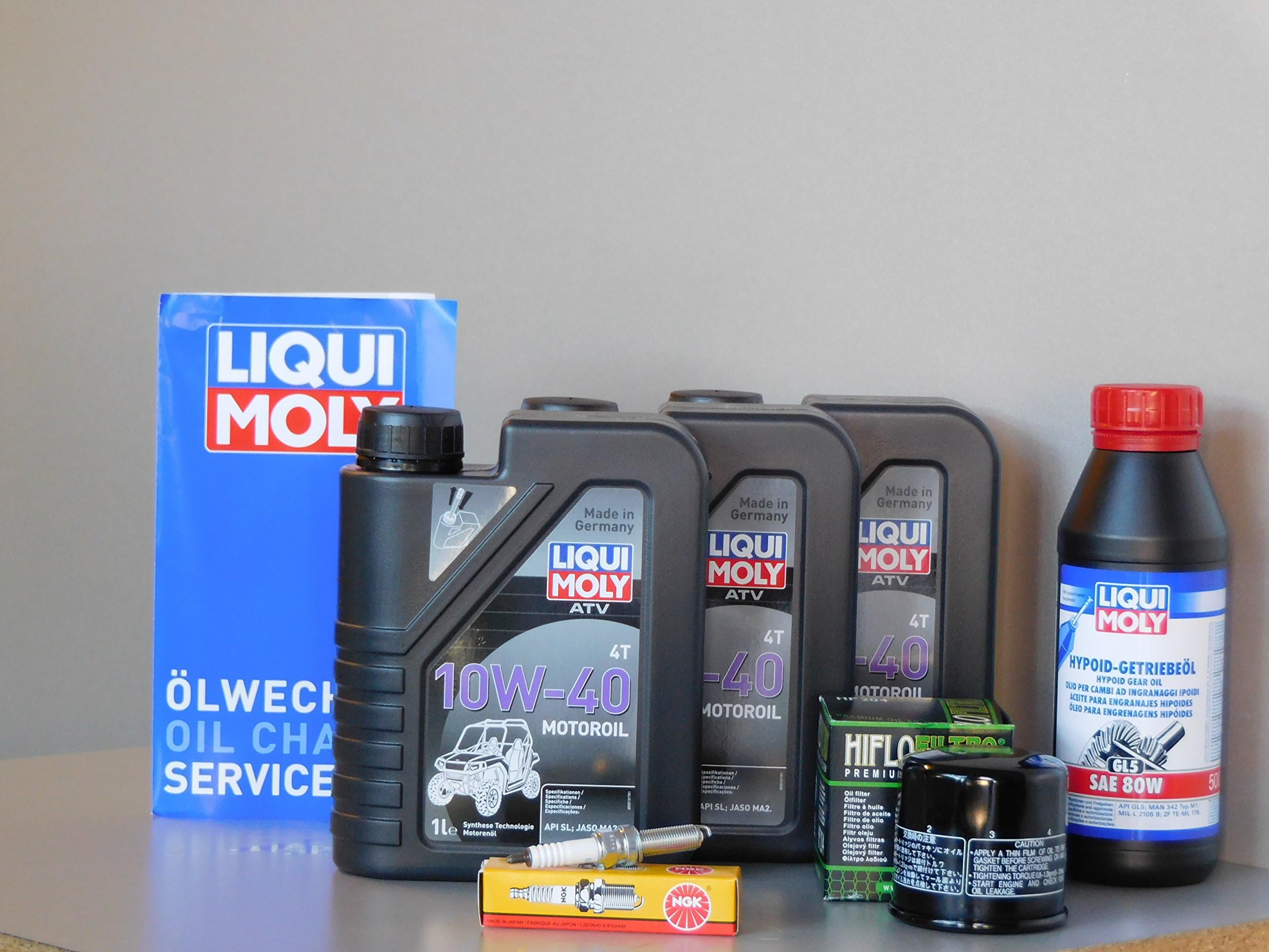 Maintenance Kit ATV Quad Yamaha YFM 700 Grizzly Inspection Oil Spark Plug Oil Filter