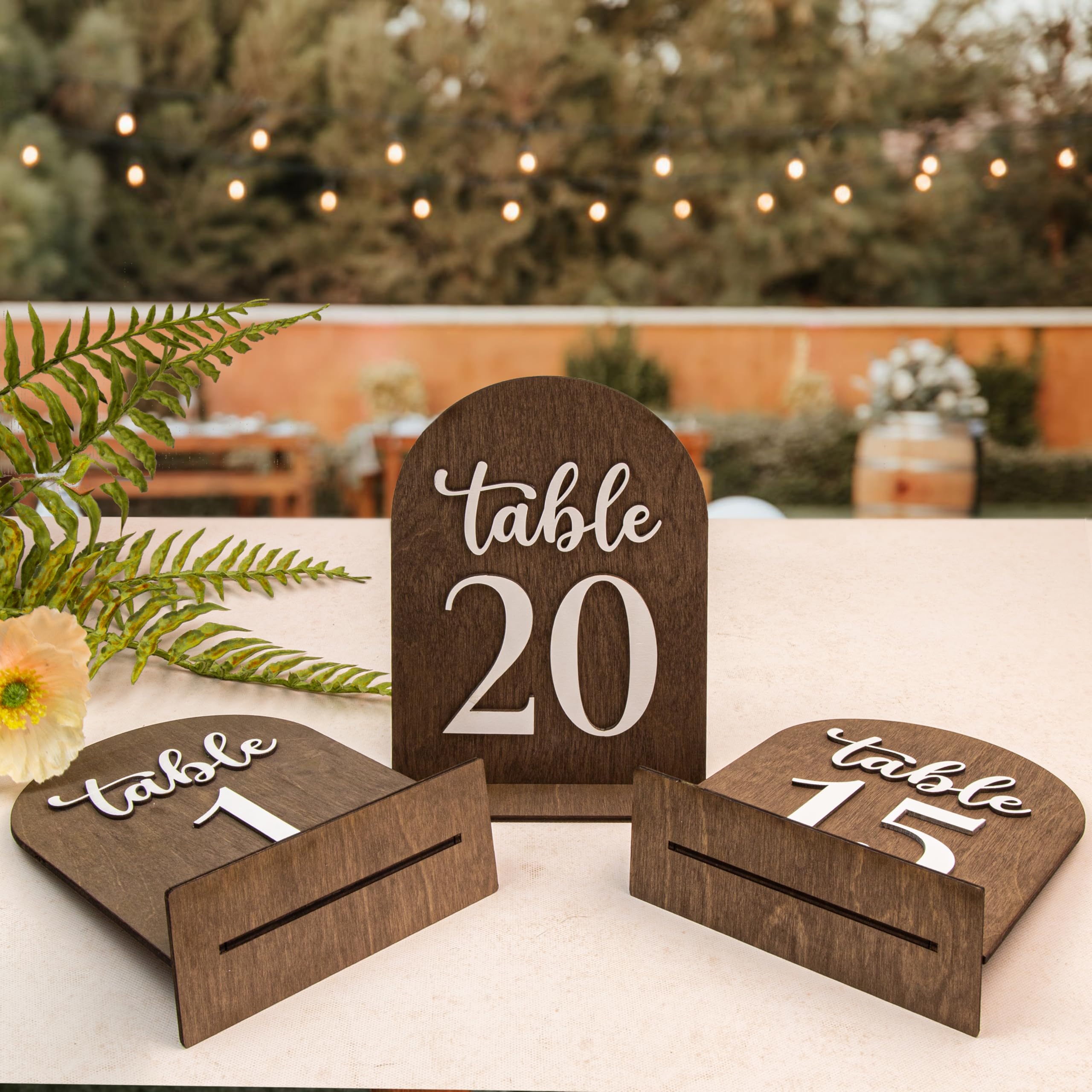 Table Check Number Woodamore Wedding Table Numbers 1-20, Wood Table Numbers For Wedding ...