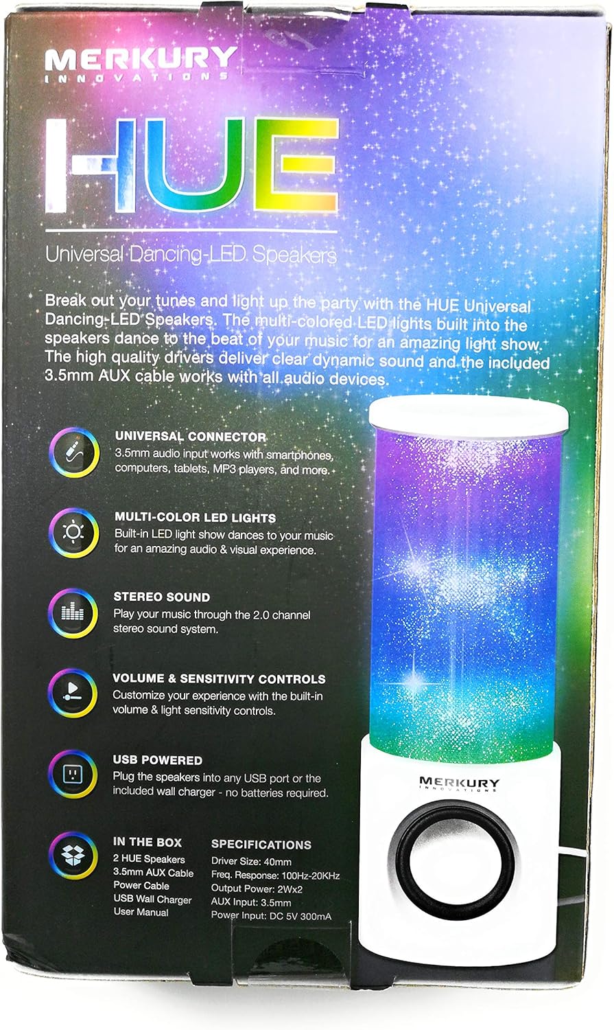 merkury light up speaker