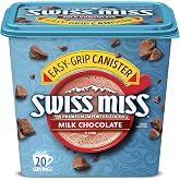 Swiss Miss Milk Chocolate Flavored Hot Cocoa Mix, 22.23 oz. Canister | Individually portioned packets; made with real cocoa &amp; milk; perfect for cozy nights &amp; snow days; enjoy morning or night