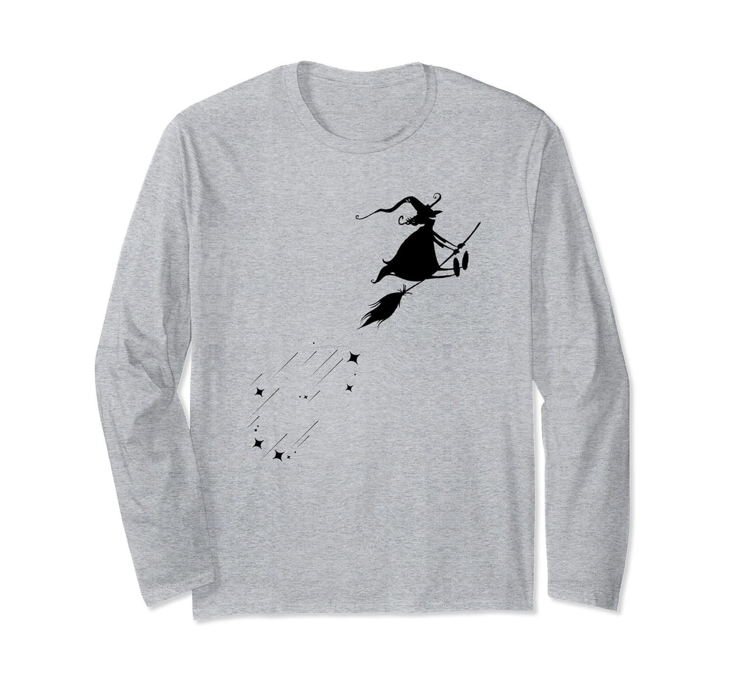 Flying Witch TShirt Funny Witch Gift Cute Halloween T-Shirt-Rose