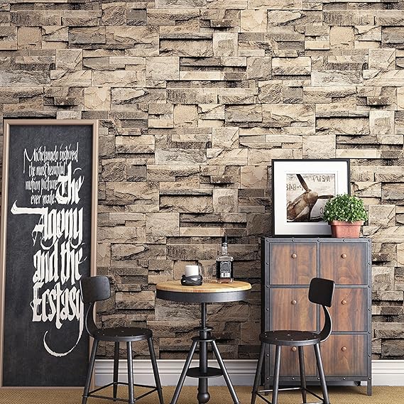 Blooming Wall Modern Faux Brick Stone Wallpaper 3d Brick Blocks Home
