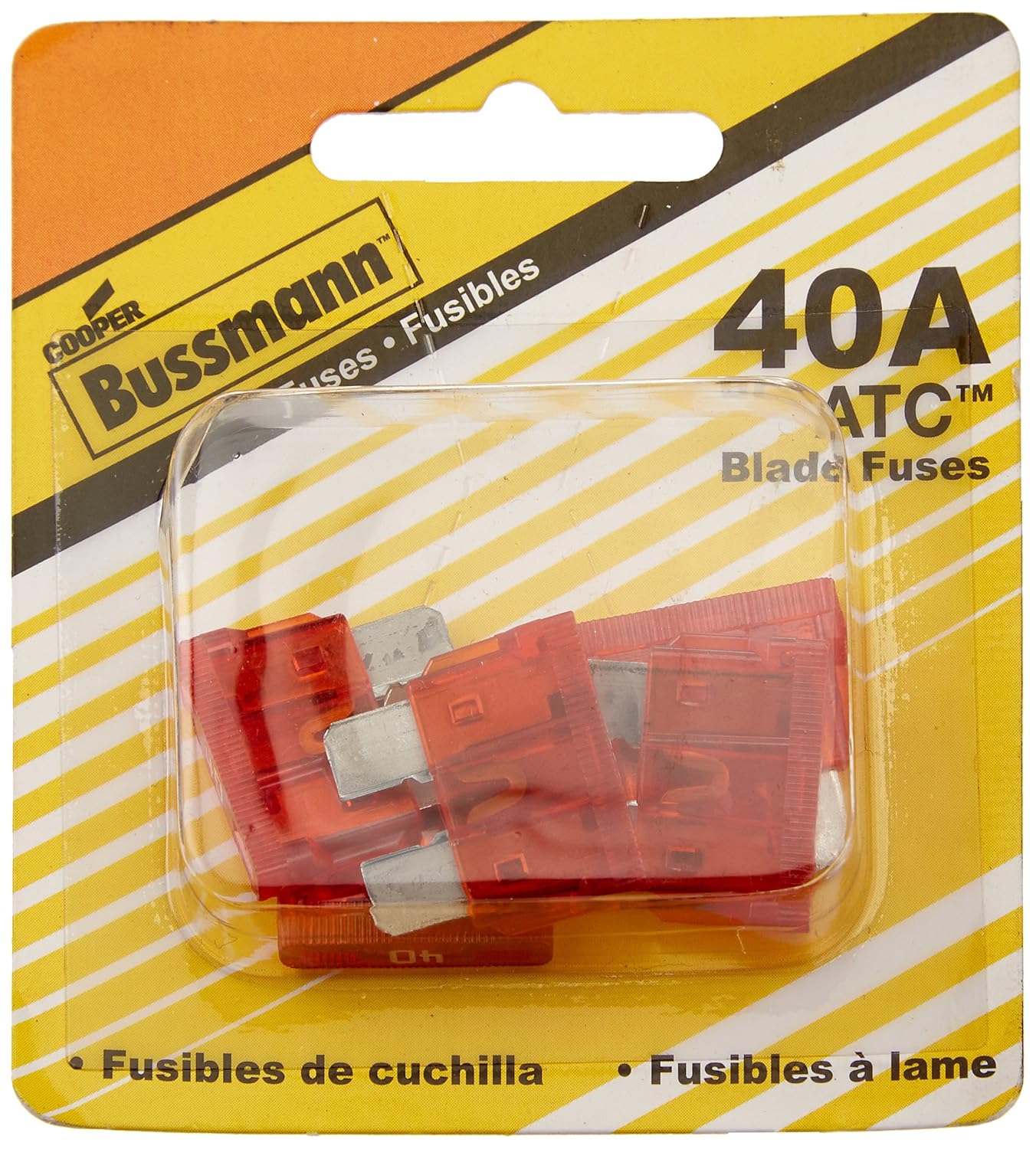 Amp 40 BP/ATC40RP Bussmann ATC (3) Fuse Blade Blade Fuses big