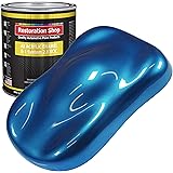 Restoration Shop - Viper Blue Pearl Acrylic Enamel Auto Paint - Gallon Paint Color Only - Professional Single Stage High Glos